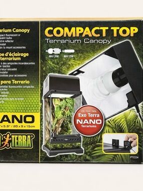 Exo Terra Compact Top Nano Terrarium Canopy Light PT2224 Reptile Lamp